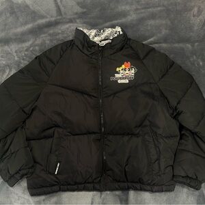 Members Only Black and White Powerpuff Girls Jacket